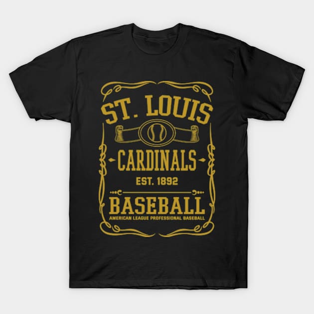 Vintage Cardinals American Baseball T-Shirt by carlesclan